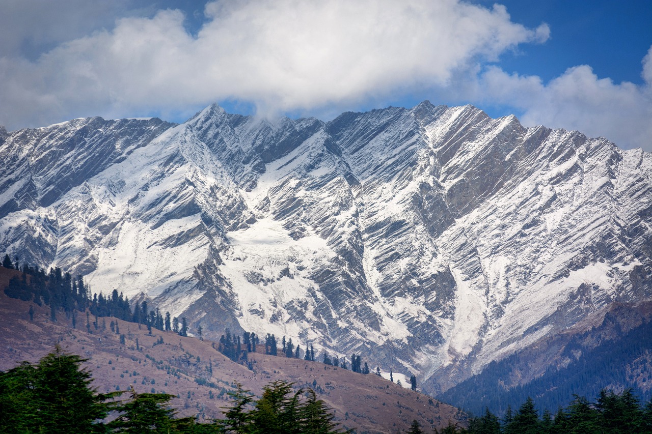 Snow-capped Himalayan hills